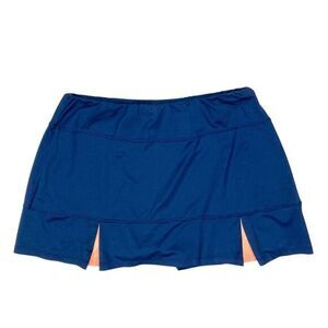 Tail Skort Womens XL Navy Blue Athletic Tennis Golf Ruffle Stretchy Active Skirt